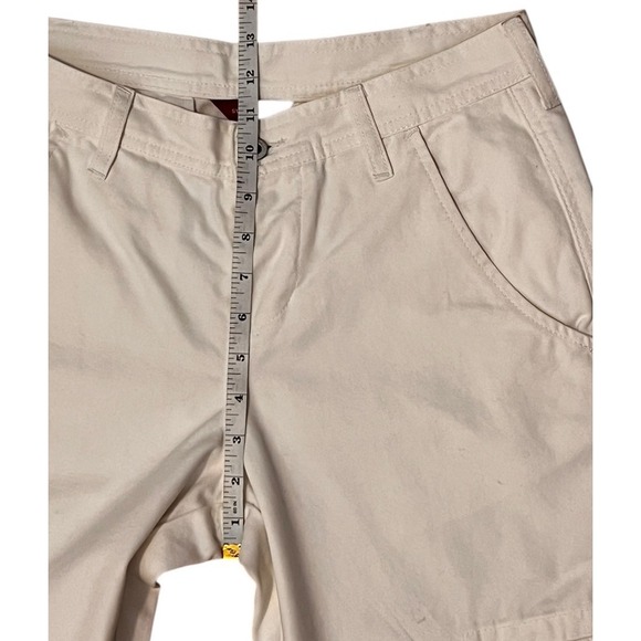 Sundance White Cargo Utility‎ Crop Pants 100% Cotton Sz 6 - Picture 10 of 16